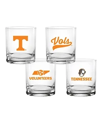 Indigo Falls Tennessee Volunteers Collector's 14oz. Rocks Glasses, Set of 4