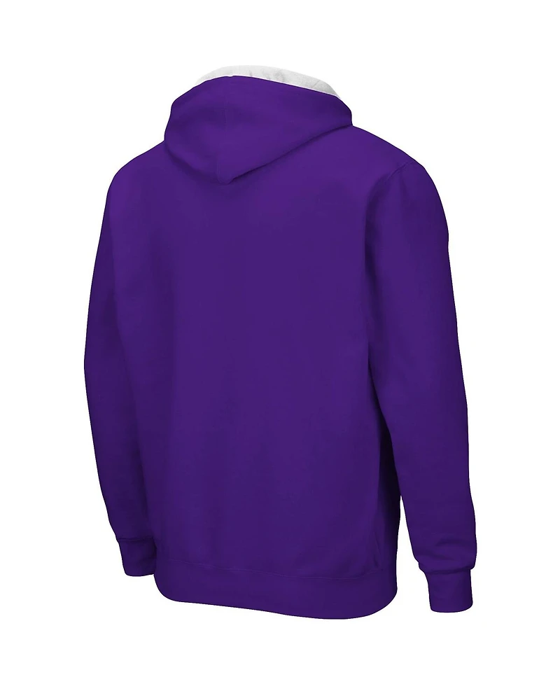 Colosseum Men's Purple Kansas State Wildcats Big Tall Full-Zip Hoodie