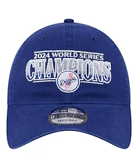New Era Men's Royal Los Angeles Dodgers 2024 World Series Champions 9TWENTY Adjustable Hat