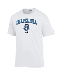 Champion Men's White North Carolina Tar Heels Chapel Bill Mascot T-Shirt