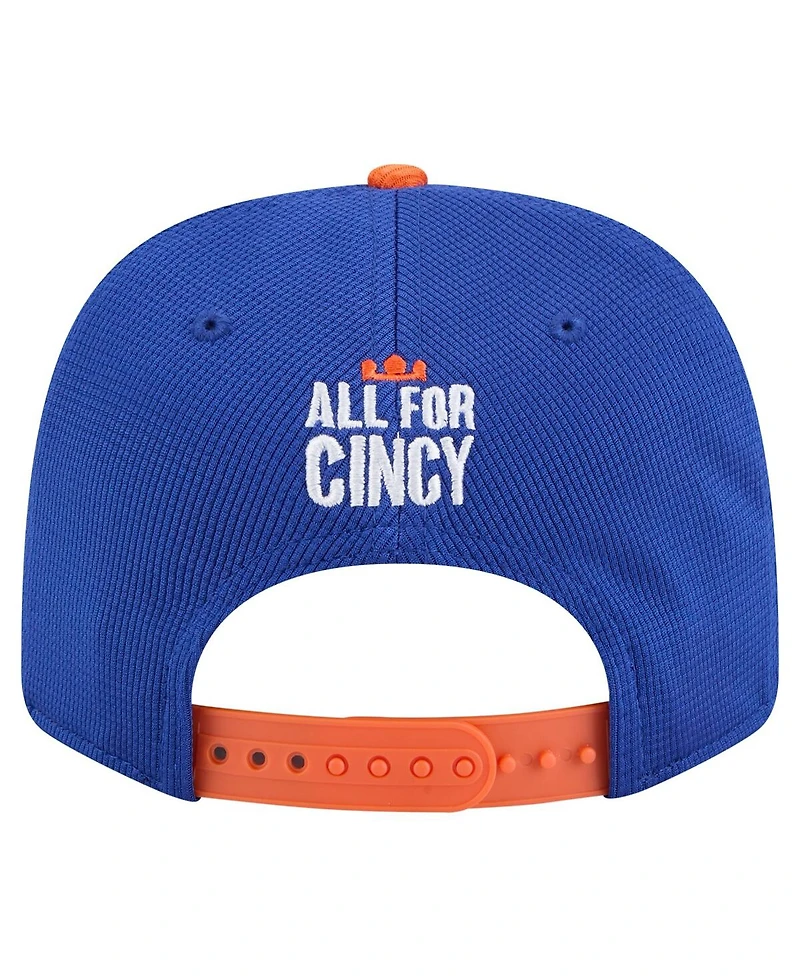 New Era Men's Blue/Orange Fc Cincinnati 2025 Jersey Hook 9SEVENTY Stretch-Snap Hat