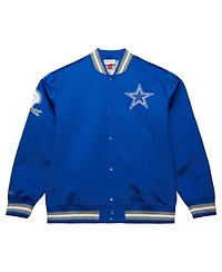 Mitchell & Ness Men's Royal Dallas Cowboys Vintage Double Down Satin Full-Snap Jacket