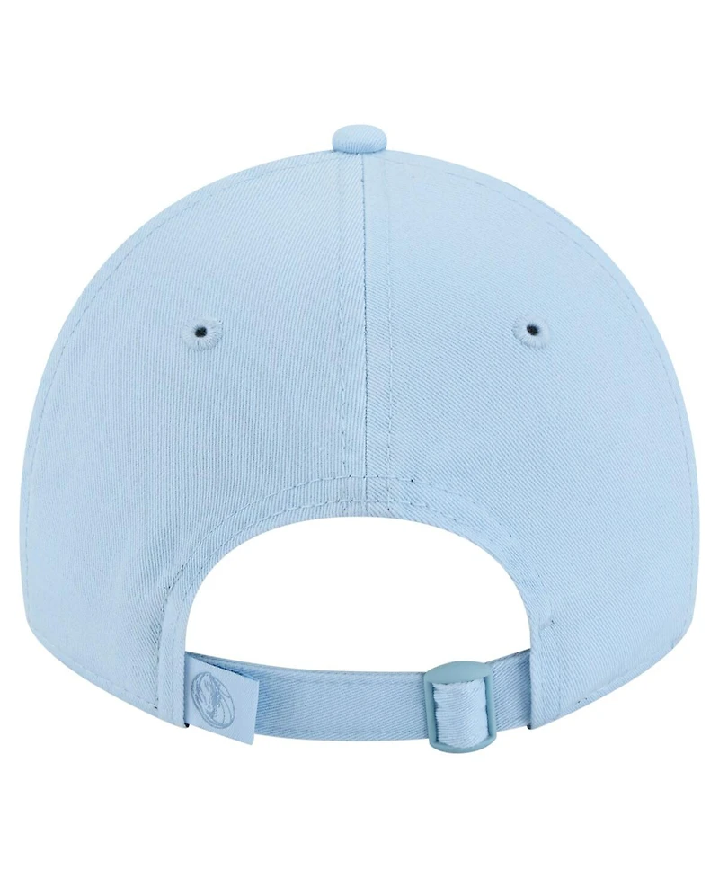 New Era Women's Light Blue Dallas Mavericks Colorpack 9TWENTY Adjustable Hat