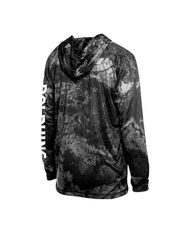 New Era Men's Black Miami Dolphins Realtree Xtreme Camo Raglan Long Sleeve Hooded T-Shirt