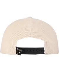 New Era Men's Khaki Pittsburgh Pirates Summer Essential Golfer Snapback Hat
