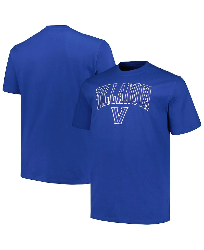 Champion Men's Royal Villanova Wildcats Big Tall Arch Over Logo T-Shirt