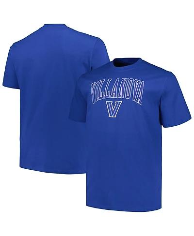 Champion Men's Royal Villanova Wildcats Big Tall Arch Over Logo T-Shirt