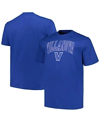 Champion Men's Royal Villanova Wildcats Big Tall Arch Over Logo T-Shirt