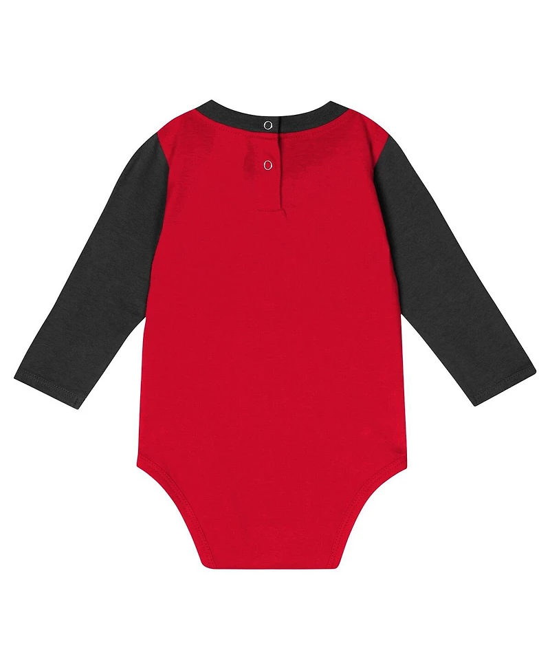 Outerstuff Baby Boys and Girls 2-Piece Georgia Bulldogs Double Up Long Sleeve Bodysuit Pant Set
