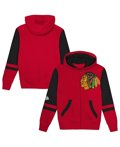 Outerstuff Preschool Red Chicago Blackhawks Face Off Full-Zip Hoodie