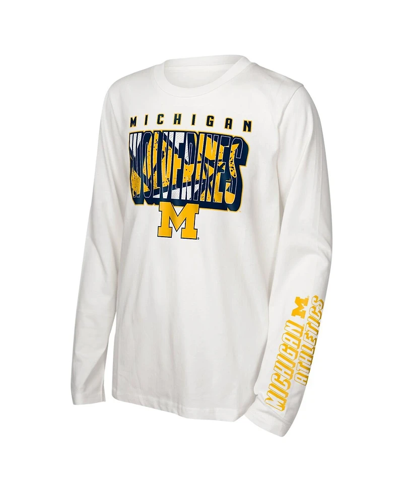 Outerstuff Preschool Michigan Wolverines the Mix T-Shirt Combo Set