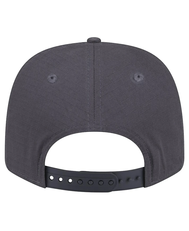New Era Men's Graphite Los Angeles Lakers Team Elevated Patch 9SEVENTY Adjustable Hat