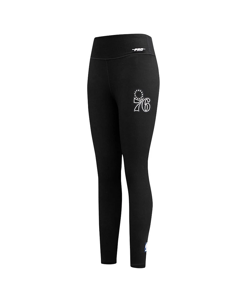 Pro Standard Women's Black Philadelphia 76ers Paint the City Jersey Leggings