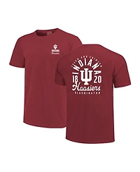 Image One Men's Crimson Indiana Hoosiers Comfort Colors Mascot Overlay T-Shirt