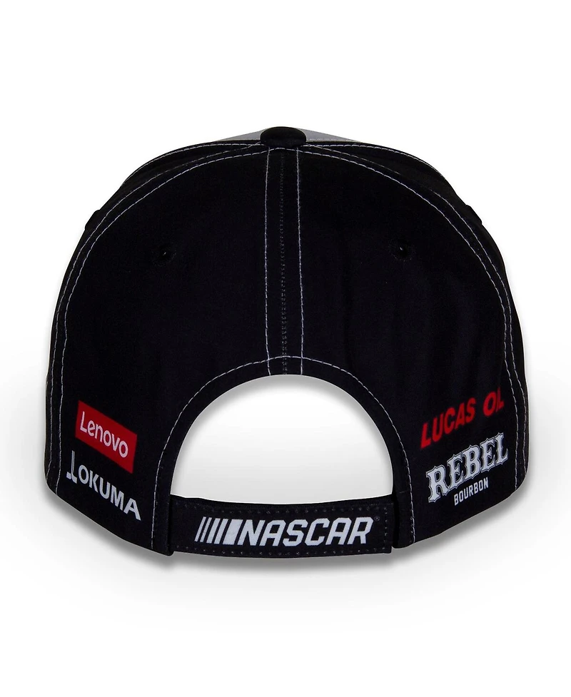 Richard Childress Racing Team Collection Men's White/Black Kyle Busch Cheddars Uniform Adjustable Hat
