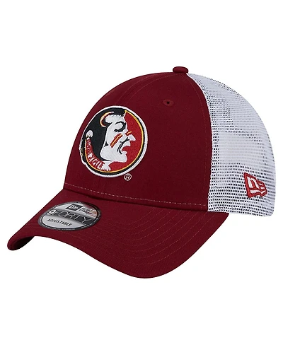New Era Men's Garnet Florida State Seminoles Trucker 9FORTY Adjustable Hat