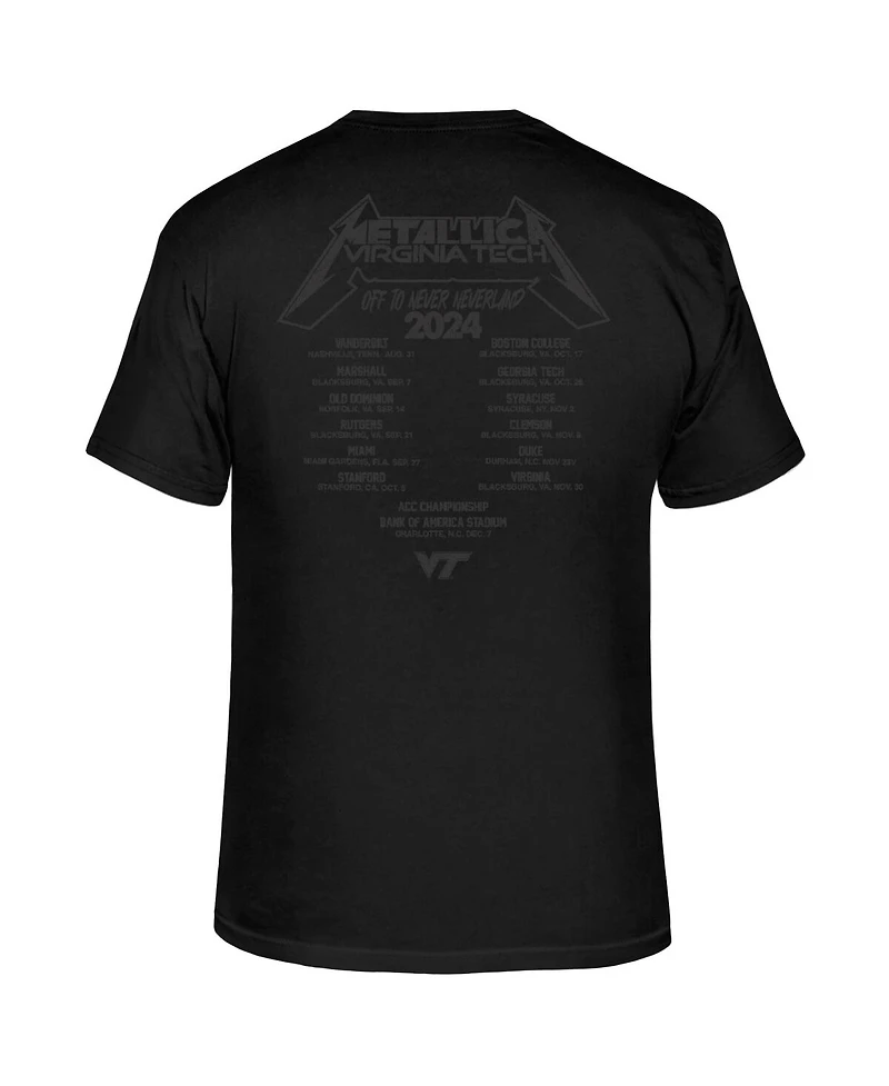 Original Retro Brand Men's Black Virginia Tech Hokies Metallica T-Shirt