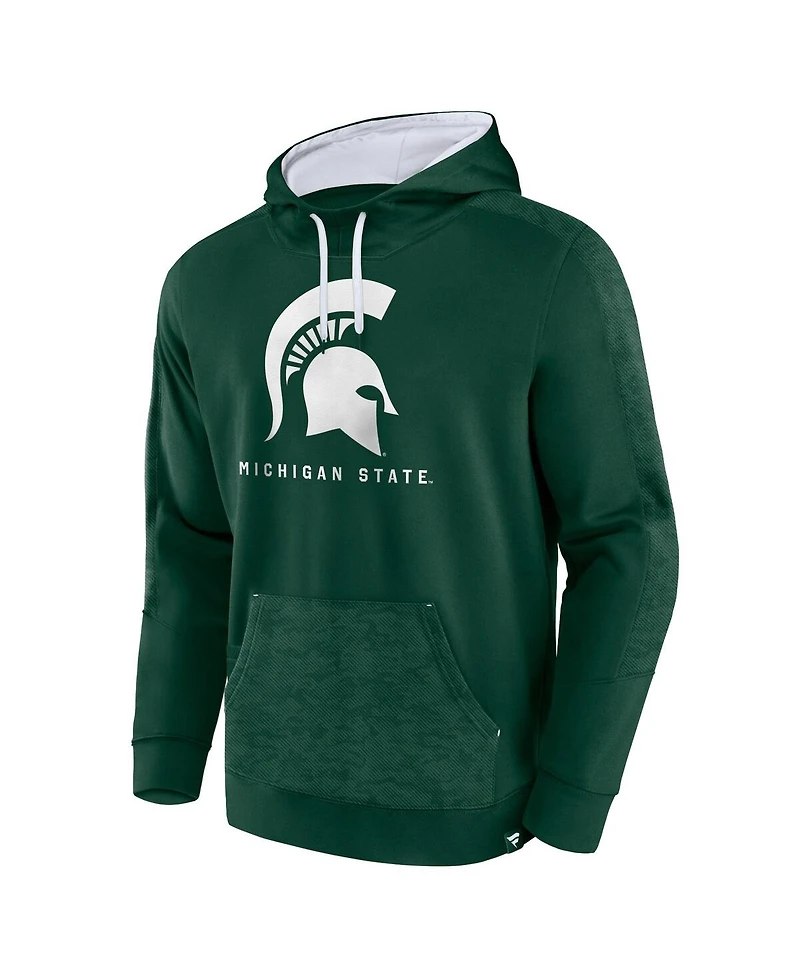 Fanatics Men's Green Michigan State Spartans Defender Pullover Hoodie
