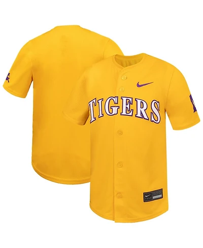 Nike Big Boys and Girls Gold Lsu Tigers Limited Baseball Jersey