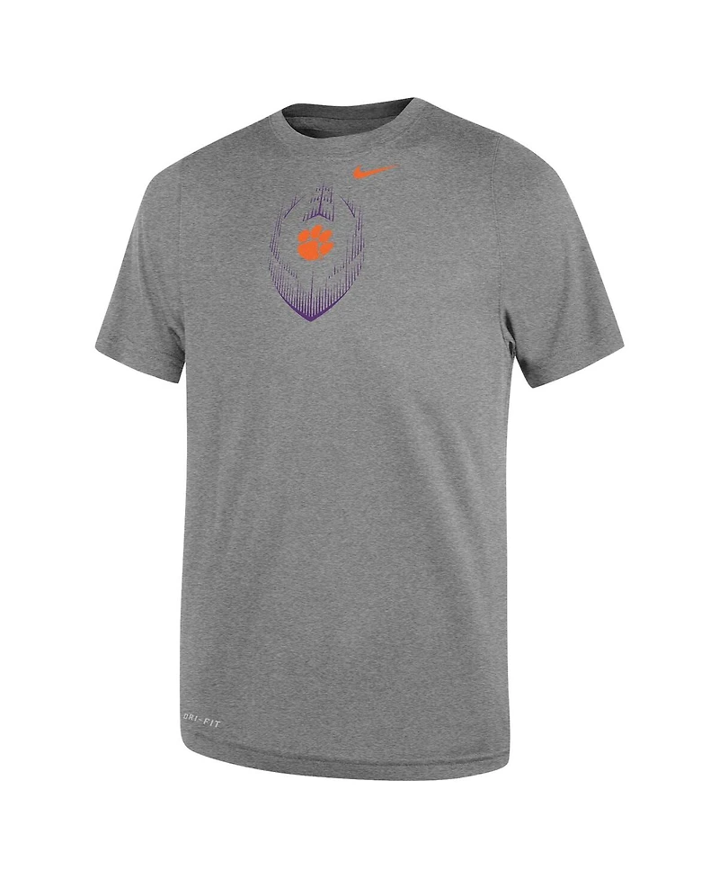 Nike Toddler Gray Clemson Tigers Legend Football Performance T-Shirt