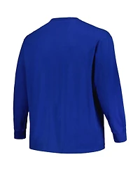 Profile Men's Royal Air Force Falcons Big Tall Color Arch Long Sleeve T-Shirt