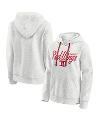 Fanatics Women's Oatmeal Detroit Red Wings True Classics Quilted Pullover Hoodie