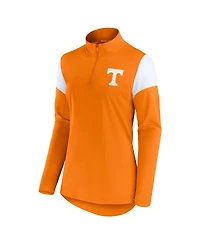 Fanatics Women's Tennessee Orange Volunteers Block Party Quarter-Zip Top