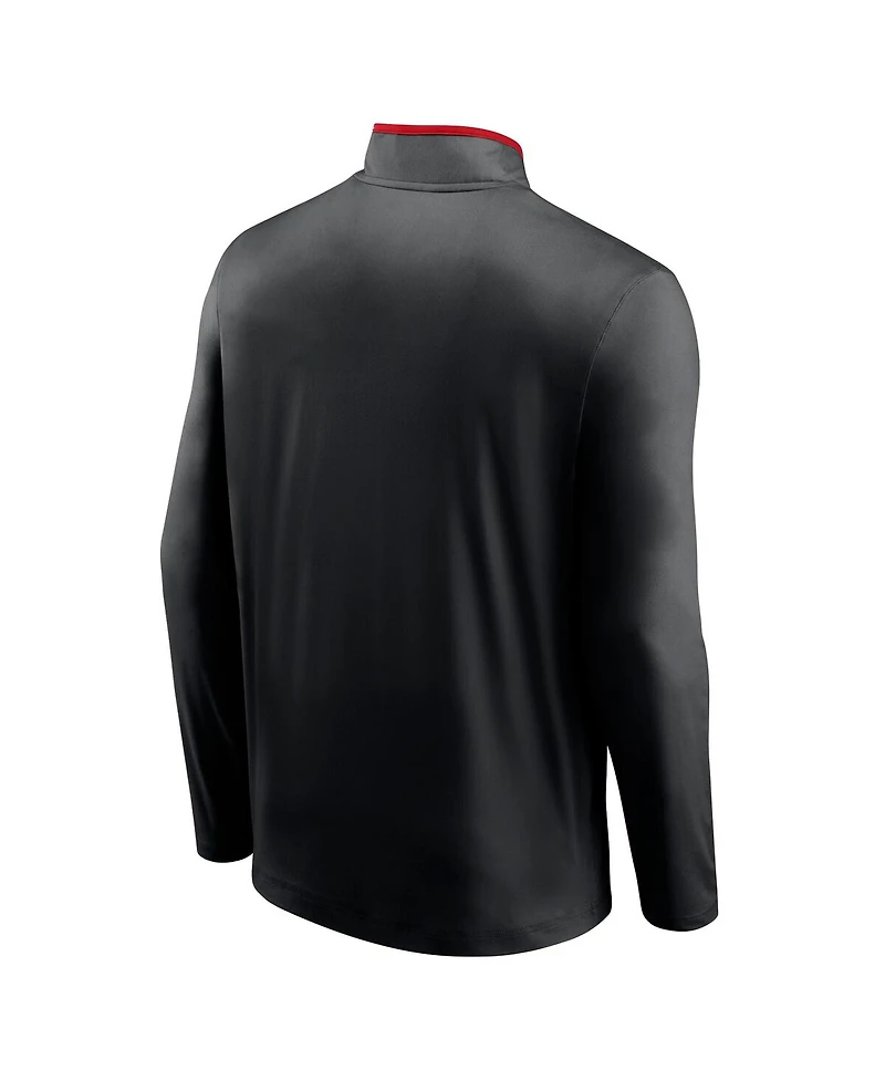 Fanatics Men's Black D.c. United Lineup Quarter-Zip Jacket