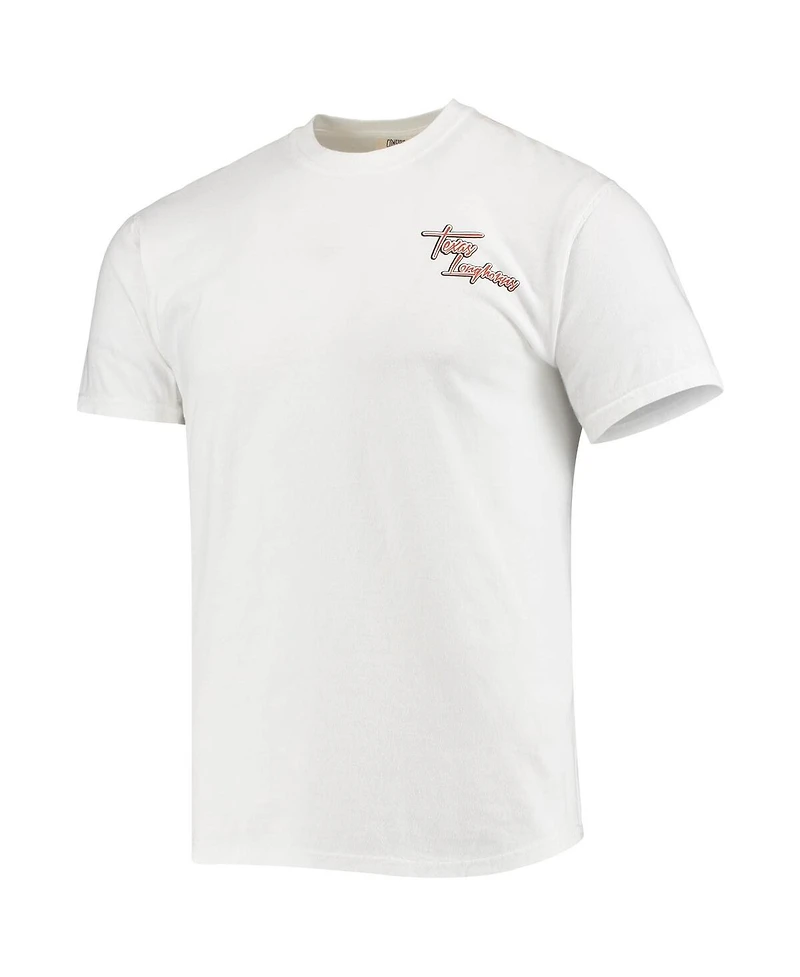 Image One Men's White Texas Longhorns Mascot Bandana T-Shirt