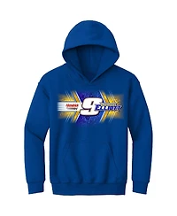 Hendrick Motorsports Team Collection Big Boys and Girls Royal Chase Elliott Napa Car Pullover Hoodie