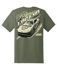 Team Penske Men's Green Joey Logano Military Car T-Shirt