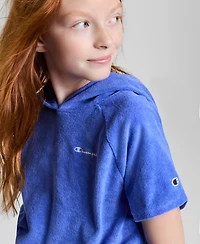Champion Big Girls Terry Smocked-Waist Pullover Hoodie