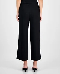 Bar Iii Women's Textured Knit Pull-On Cropped Pants, Exclusively at Macy's