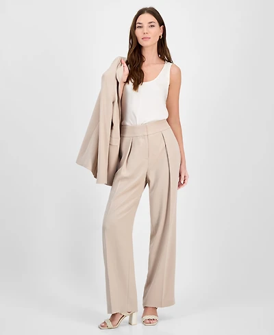 Bar Iii Women's High-Rise Wide-Leg Pants, Exclusively at Macy's