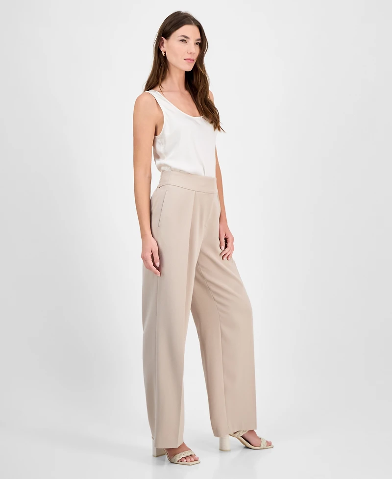 Bar Iii Women's High-Rise Wide-Leg Pants, Exclusively at Macy's