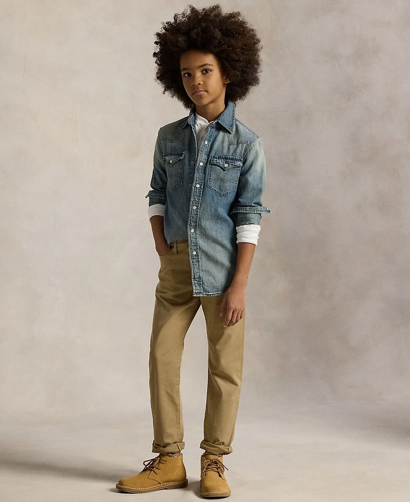 Polo Ralph Lauren Big Boys Sullivan Slim Stretch Sateen Pant
