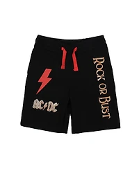 Ac/Dc Boys Acdc Rock Or Bust Short Sleeve T-shirt & Lounge Shorts Combo Set-xxl