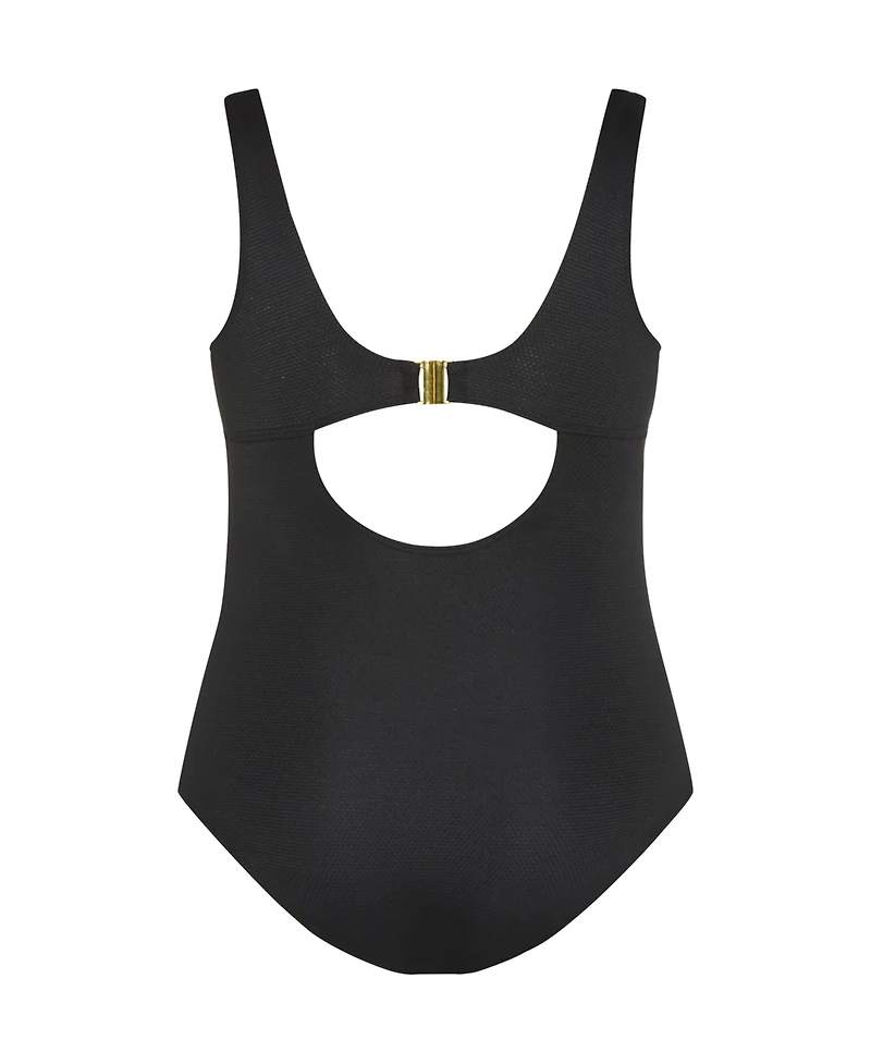 City Chic Plus Sardinia Tie Front 1 Piece