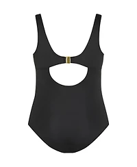 City Chic Plus Sardinia Tie Front 1 Piece