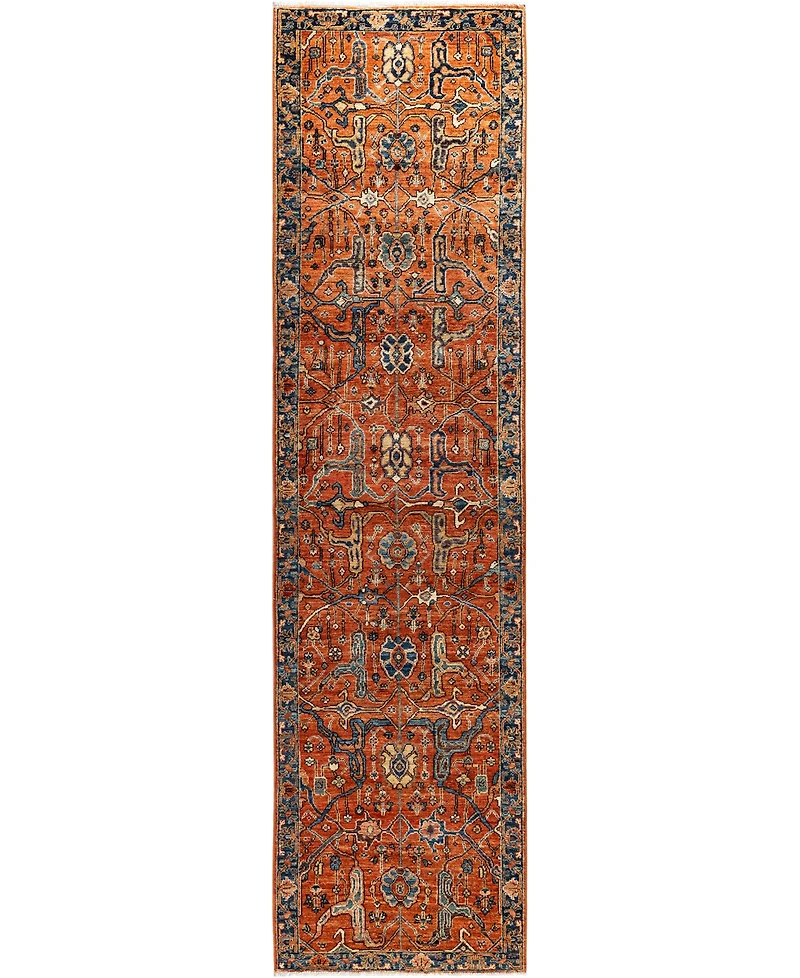 Adorn Hand Woven Rugs Serapi M1945 2'7''x10' Runner Area Rug