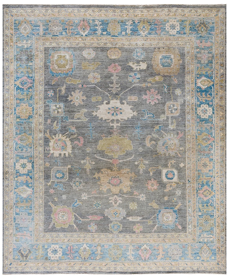 Adorn Hand Woven Rugs Colorful Oushak M1945 8'3''x9'10'' Area Rug
