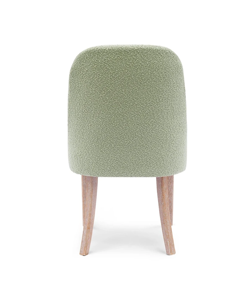 Mid-Century Modern Upholstered Boucle Dining Chair (Set of 6)