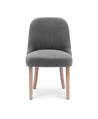 Mid-Century Modern Upholstered Boucle Dining Chair (Set of 6)