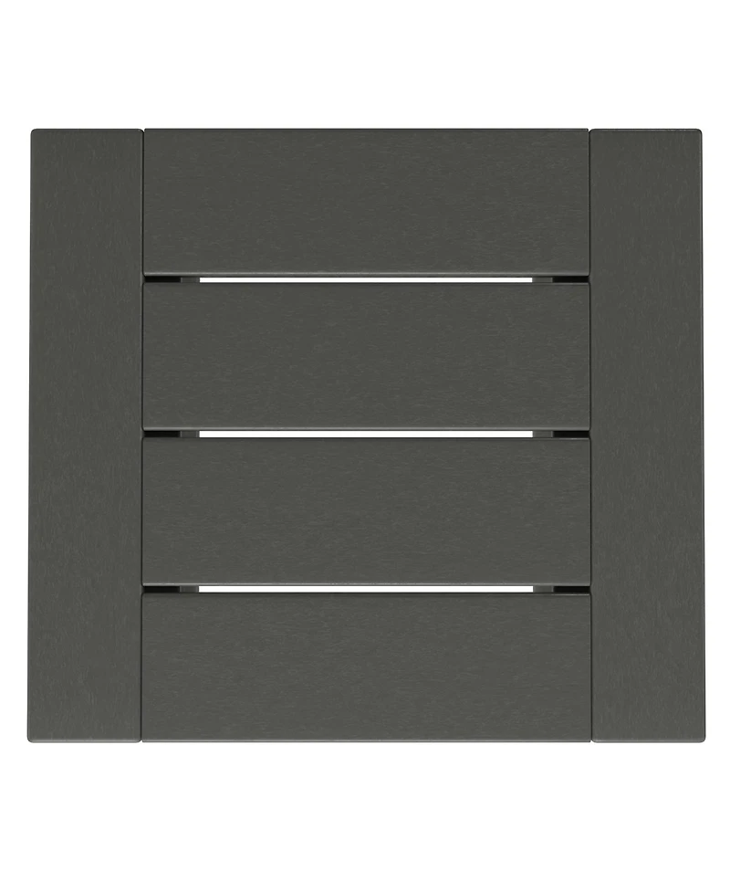 Modern Outdoor Hdpe Rectangle Patio Side Table