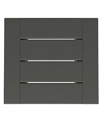 Modern Outdoor Hdpe Rectangle Patio Side Table