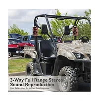 Pyle PLMR24DK Compact 3.5” Wall Mount Home Speakers, 3-Way Indoor/Outdoor Speaker System, Camo Style, 200W (Pair)
