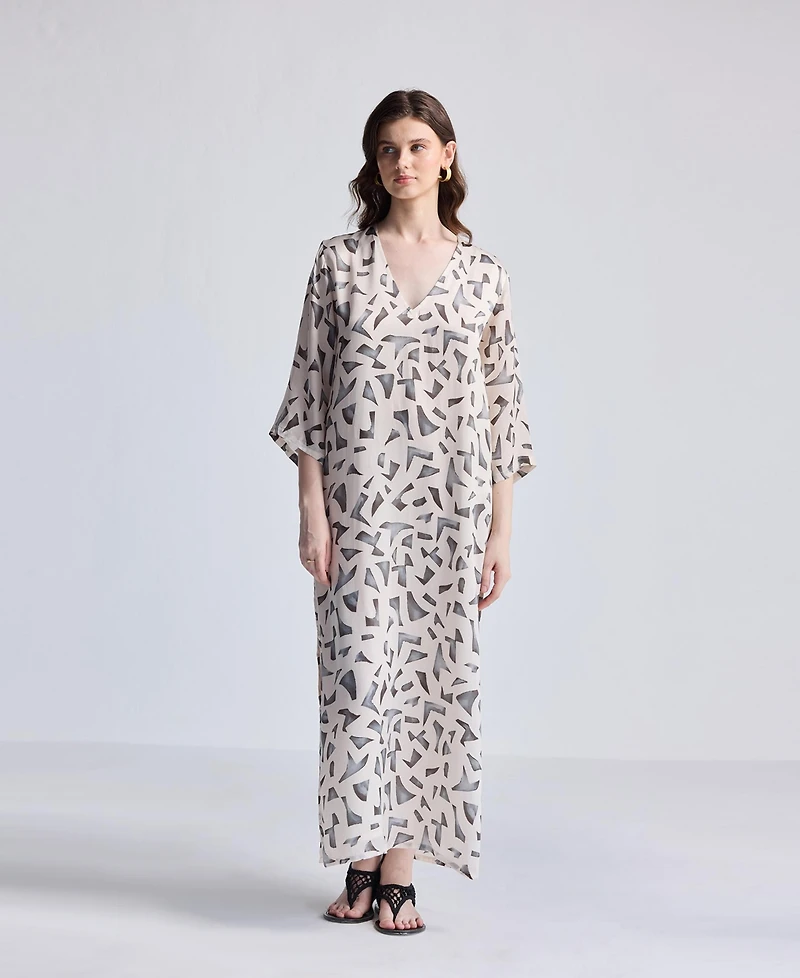 Reistor Women's Maxi Dress with Side Slits Mosaic