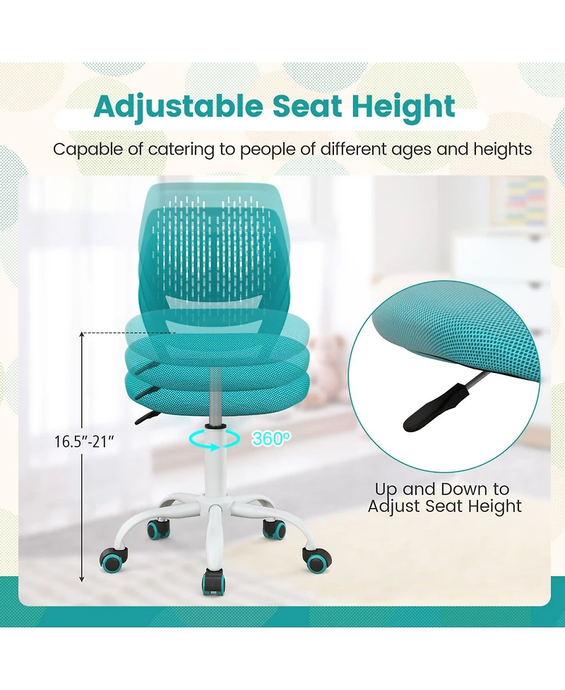 Ergonomic Children Study Chair with Adjustable Height