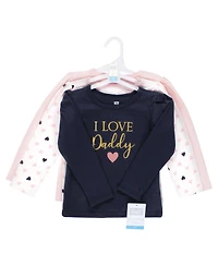 Hudson Baby Baby Girls Hudson 3Pk Long Sleeve T-Shirts