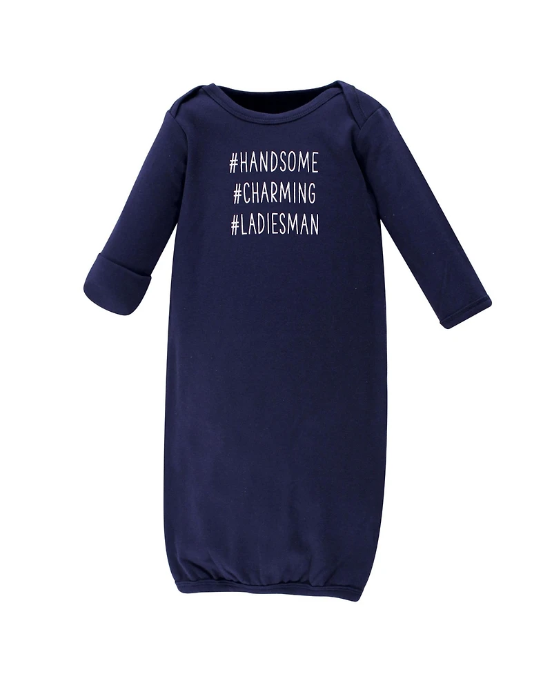 Hudson Baby Boys Super Soft Cotton Gowns